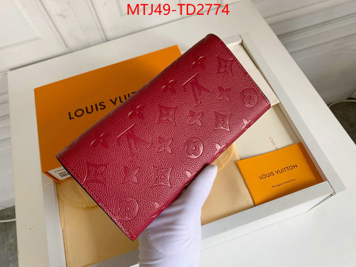 LV Bags(4A)-Wallet,ID: TD2774,$: 49USD