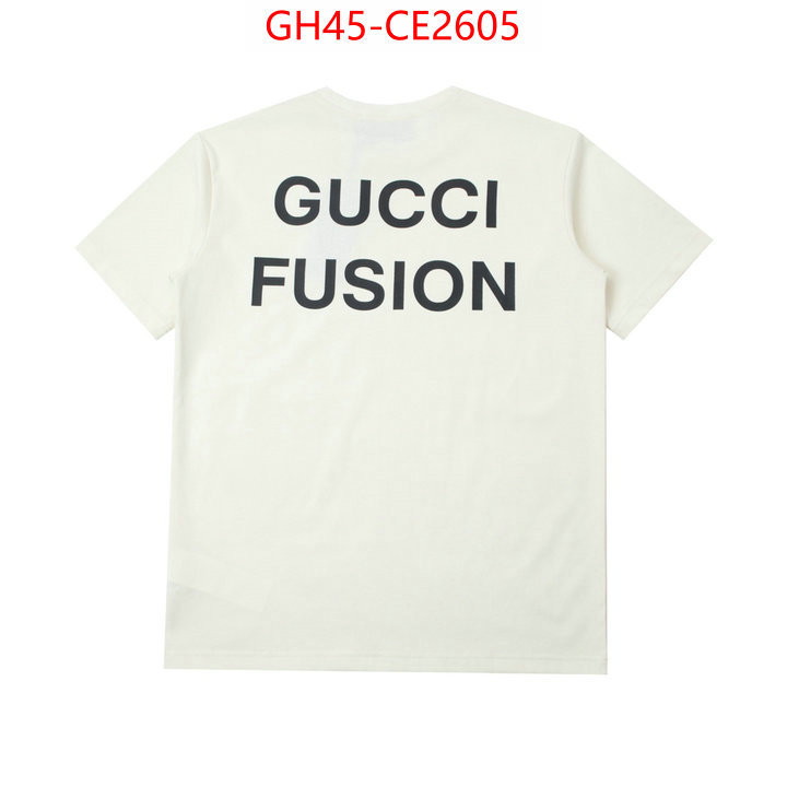 Clothing-Gucci,2023 replica wholesale cheap sales online , ID: CE2605,$: 45USD