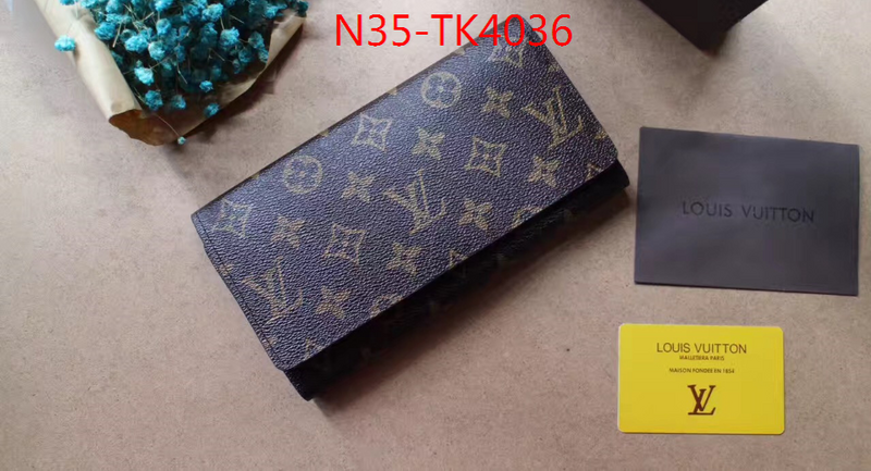 LV Bags(4A)-Wallet,ID: TK4036,$: 35USD