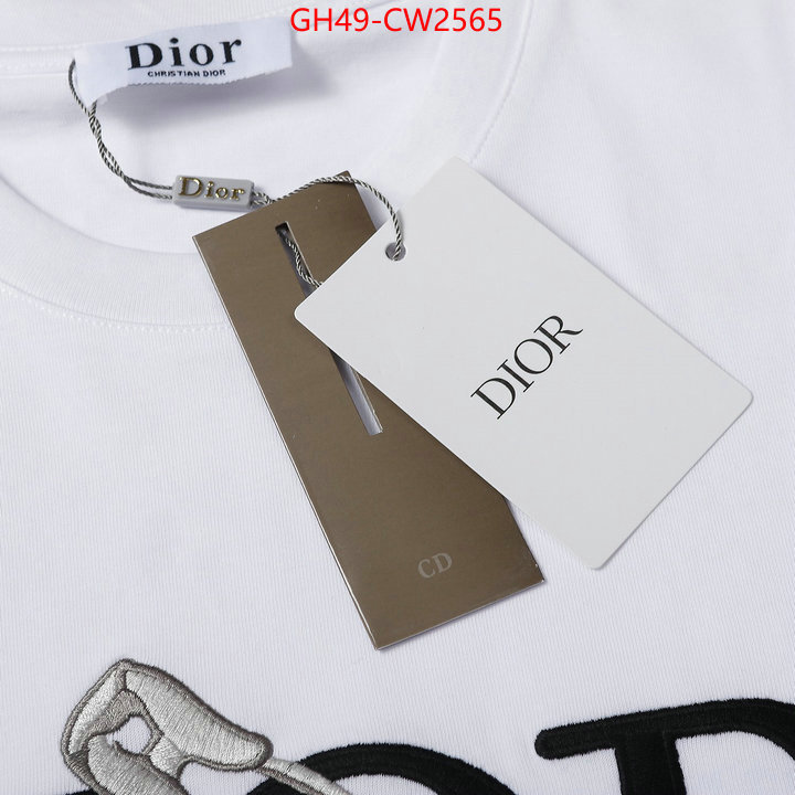 Clothing-Dior,replica 2023 perfect luxury , ID: CW2565,$: 49USD