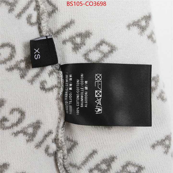 Clothing-Balenciaga,7 star quality designer replica , ID: CO3698,$: 105USD