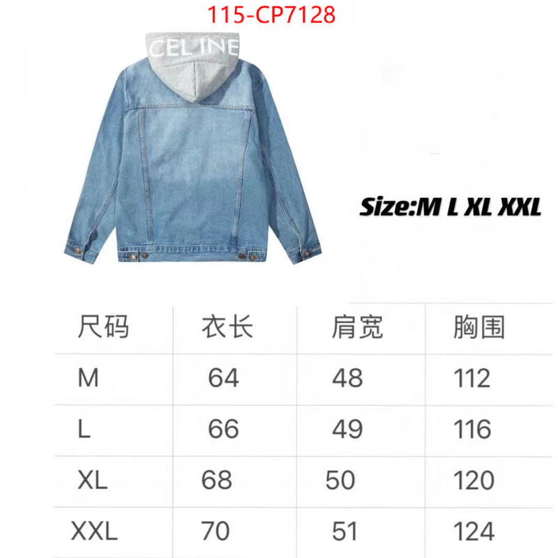 Clothing-Celine,designer fake , ID: CP7128,$: 115USD