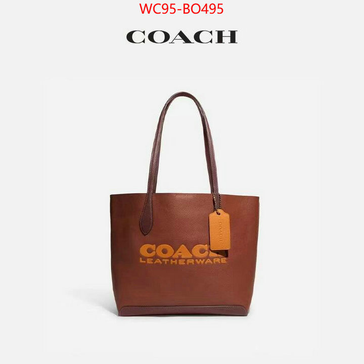 Coach Bags(4A)-Tote-,replica 1:1 high quality ,ID: BO495,$: 95USD