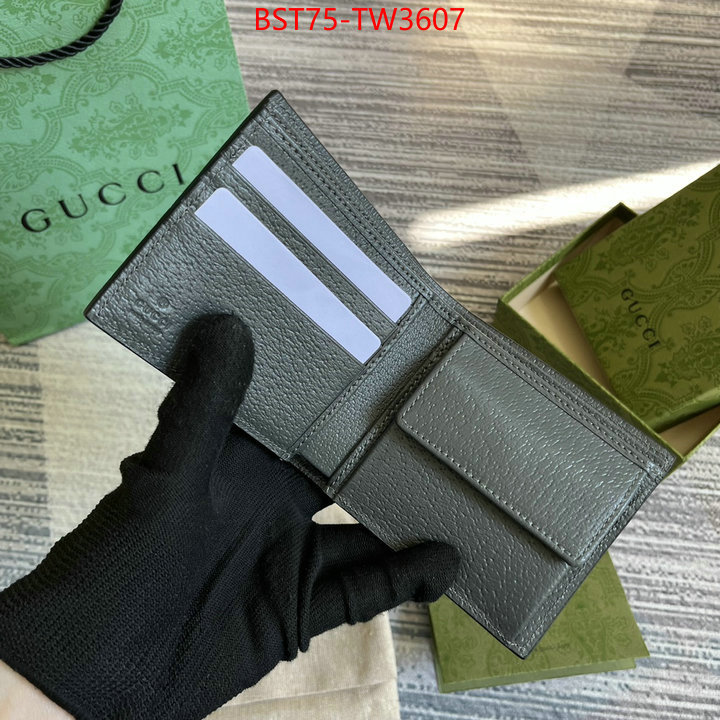 Gucci Bags(TOP)-Wallet-,best ,ID: TW3607,$: 75USD