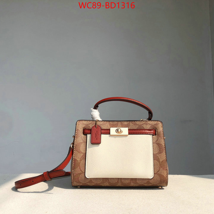 Coach Bags(4A)-Diagonal,best wholesale replica ,ID: BD1316,$: 89USD