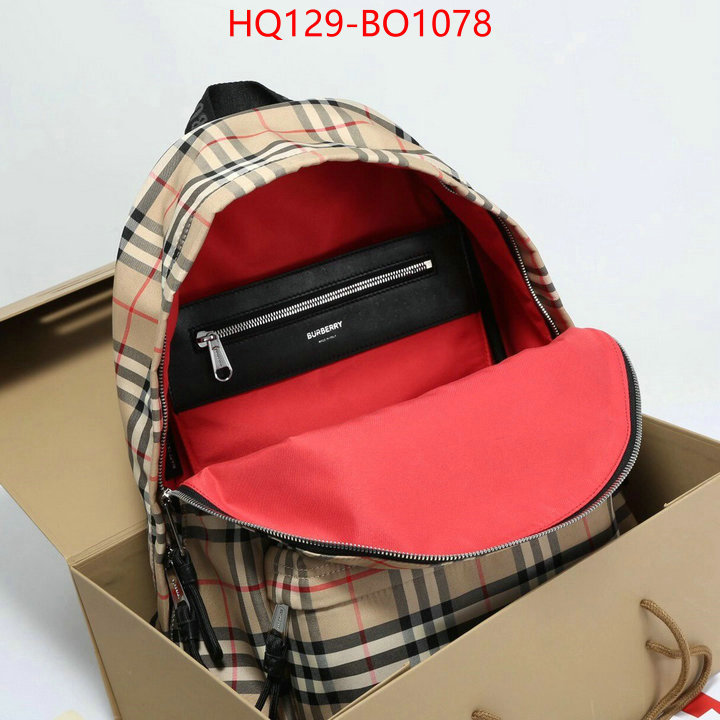 Burberry Bags(4A)-Backpack,designer wholesale replica ,ID: BO1078,$: 129USD