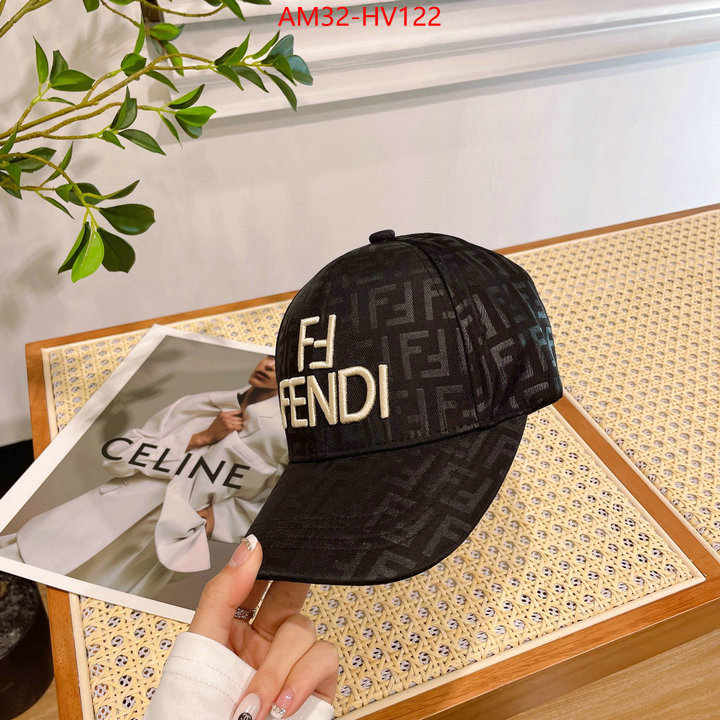 Cap (Hat)-Fendi,what's the best to buy replica , ID: HV122,$: 32USD