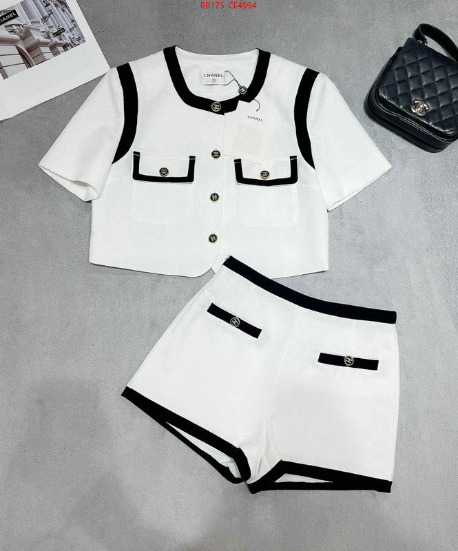 Clothing-Chanel,2023 perfect replica designer , ID: CE4994,$: 175USD