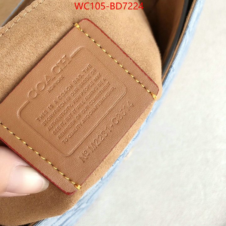 Coach Bags(4A)-Diagonal,only sell high-quality ,ID: BD7224,$: 105USD