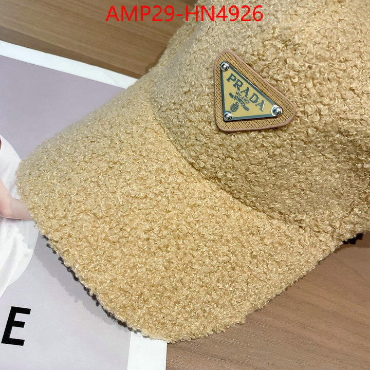 Cap (Hat)-Prada,2023 aaaaa replica 1st copy , ID: HN4926,$: 29USD