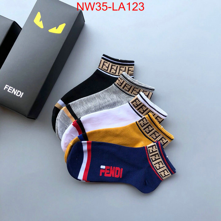 Sock-Fendi,wholesale replica shop , ID:LA123,$: 35USD