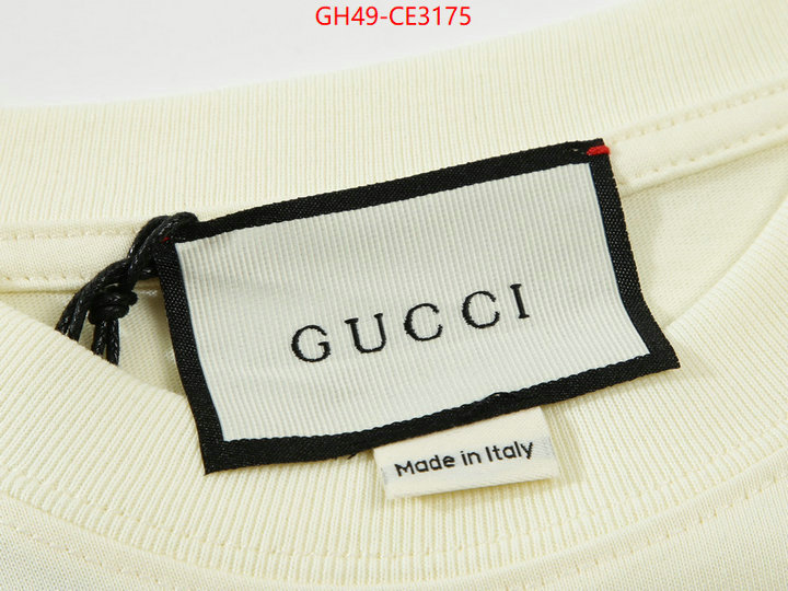 Clothing-Gucci,replica aaaaa designer , ID: CE3175,$: 49USD