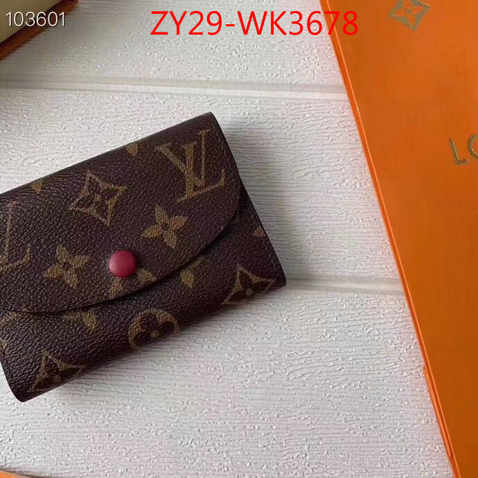 LV Bags(4A)-Wallet,ID: WK3678,$:29USD