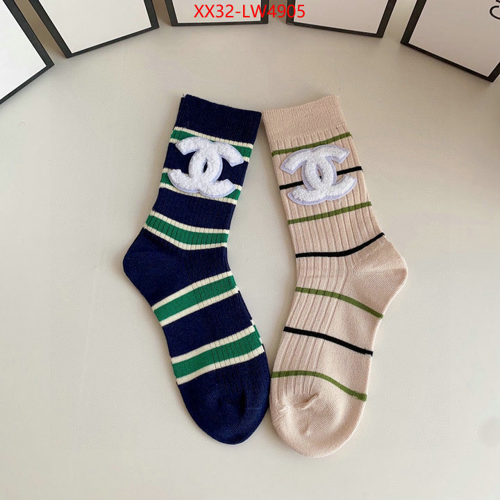 Sock-Chanel,buy cheap replica , ID: LW4905,$: 32USD