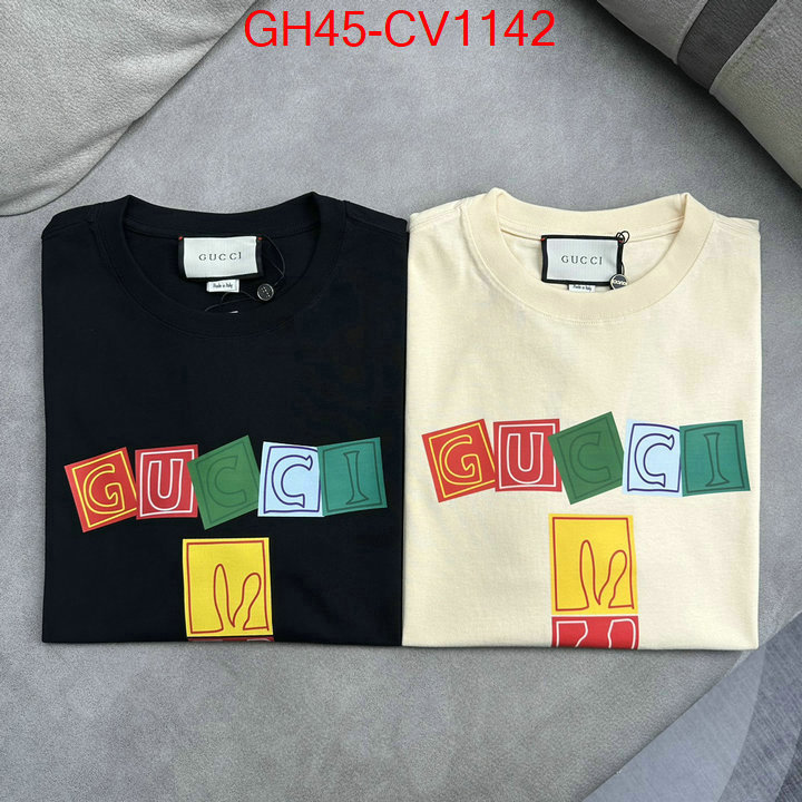 Clothing-Gucci,best replica 1:1 , ID: CV1142,$: 45USD