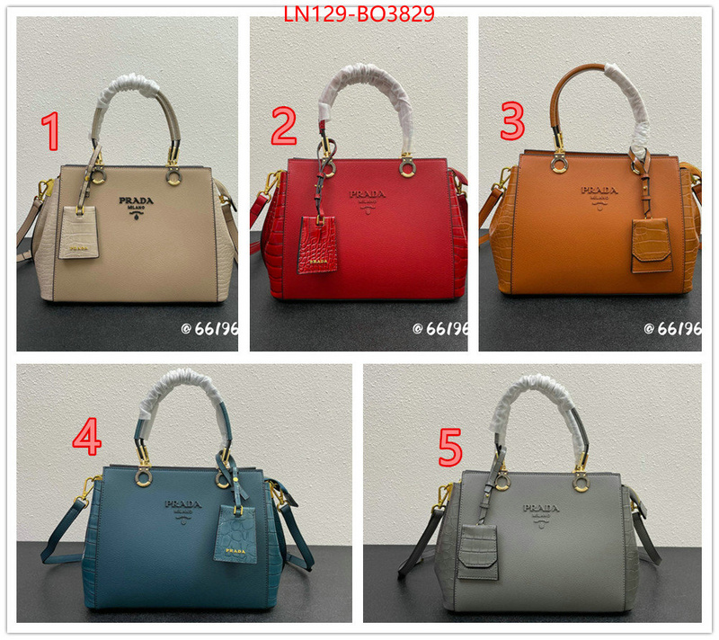 Prada Bags(4A)-Handbag-,sellers online ,ID: BO3829,$: 129USD
