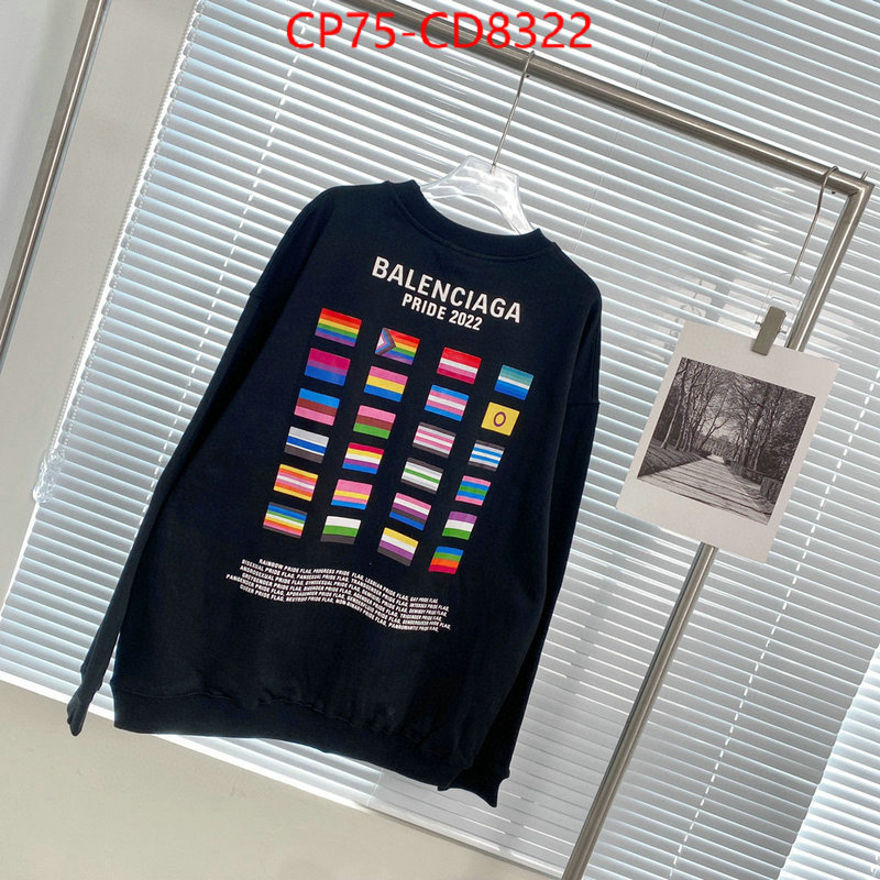 Clothing-Balenciaga,buy aaaaa cheap , ID: CD8322,$: 75USD