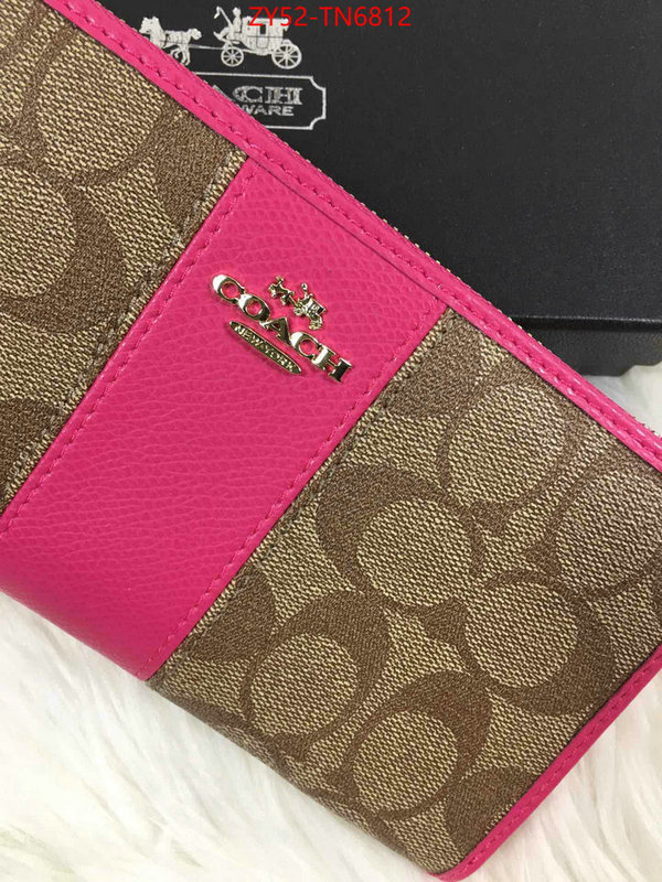 Coach Bags(4A)-Wallet,best capucines replica ,ID: TN6812,$: 52USD