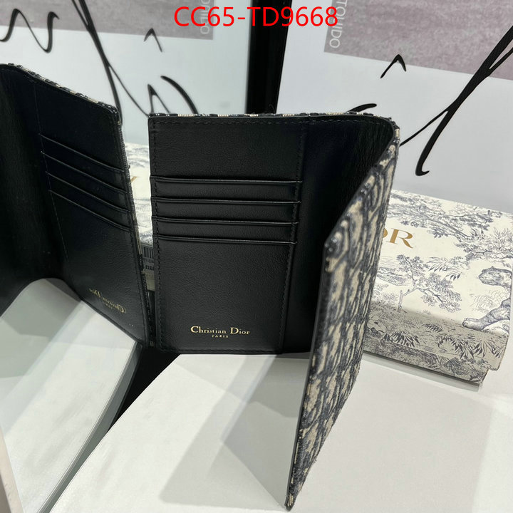 Dior Bags(TOP)-Wallet-,ID: TD9668,$: 65USD