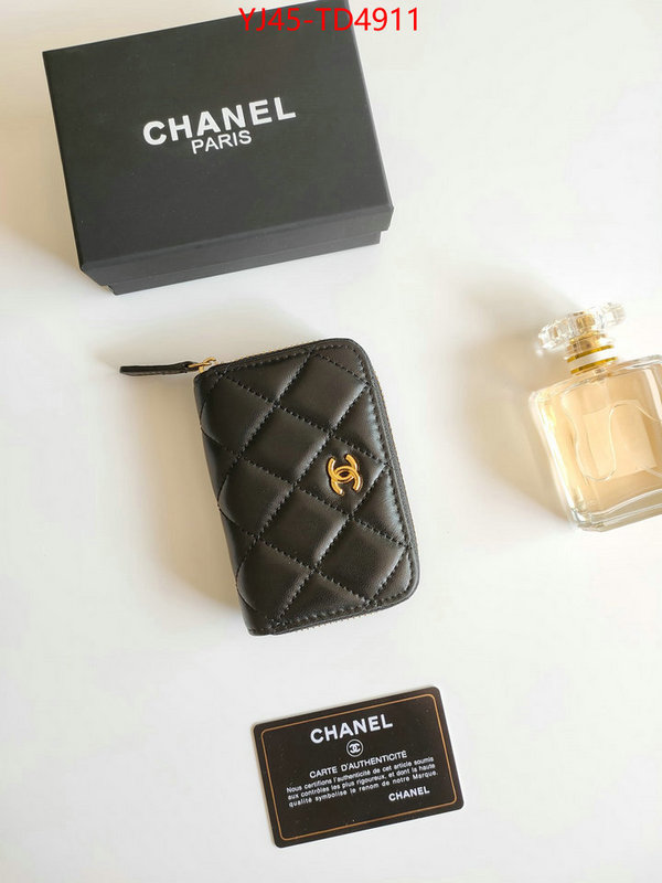Chanel Bags(4A)-Wallet-,ID: TD4911,$: 45USD