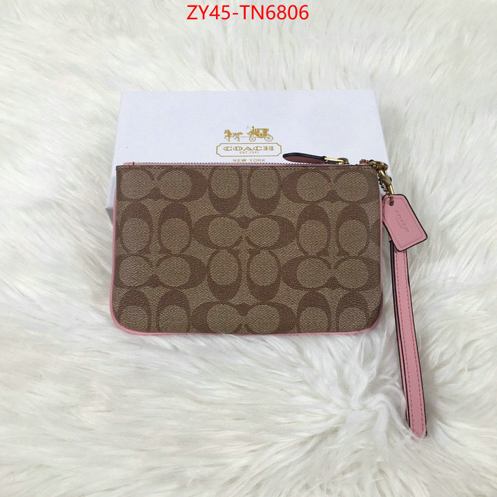 Coach Bags(4A)-Wallet,buy high quality cheap hot replica ,ID: TN6806,$: 45USD