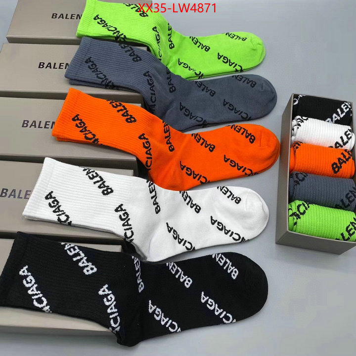 Sock-Balenciaga,cheap online best designer , ID: LW4871,$: 35USD