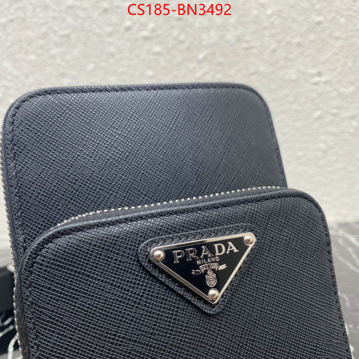 Prada Bags(TOP)-Diagonal-,ID: BN3492,$: 185USD