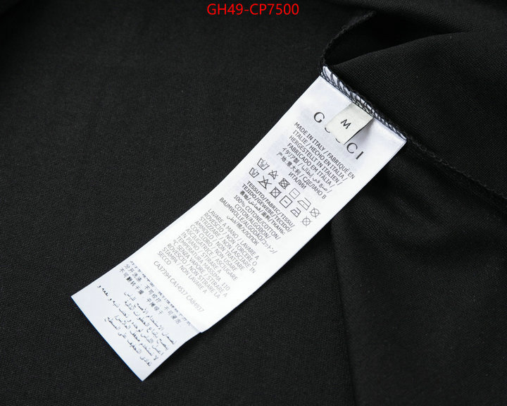 Clothing-Gucci,first copy , ID: CP7500,$: 49USD