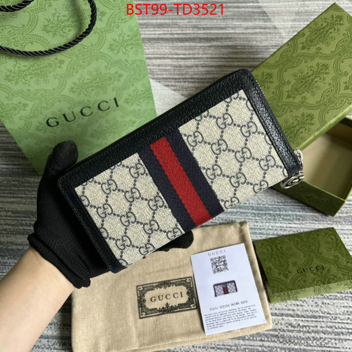 Gucci Bags(TOP)-Wallet-,ID: TD3521,$: 99USD