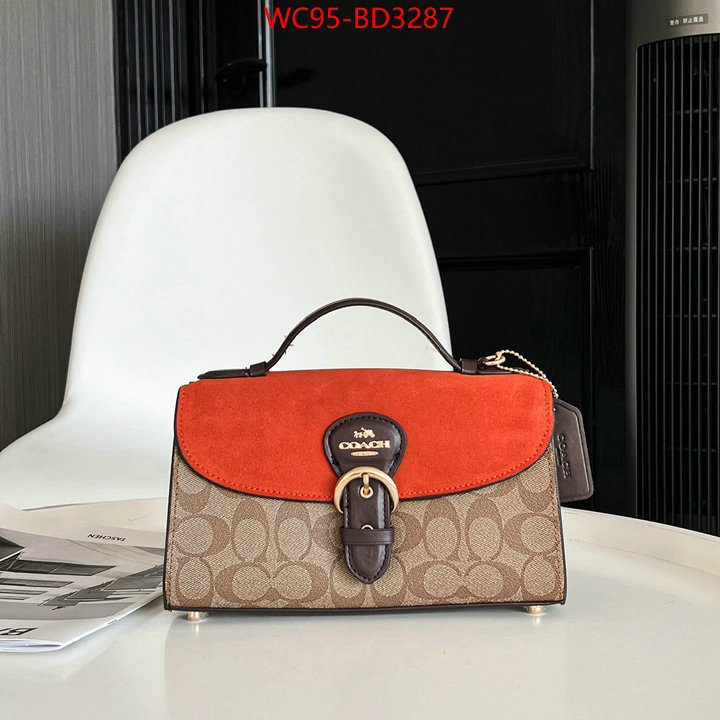 Coach Bags(4A)-Diagonal,1:1 replica wholesale ,ID: BD3287,$: 95USD