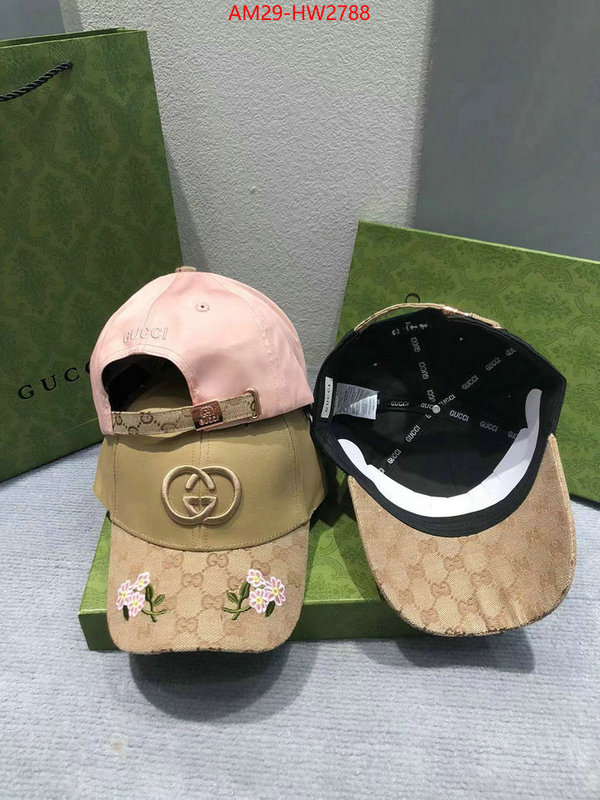 Cap (Hat)-Gucci,customize the best replica , ID: HW2788,$: 29USD