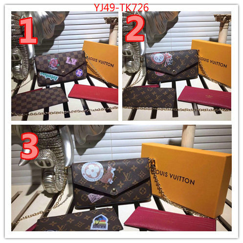 LV Bags(4A)-Wallet,ID: TK726,$:49USD