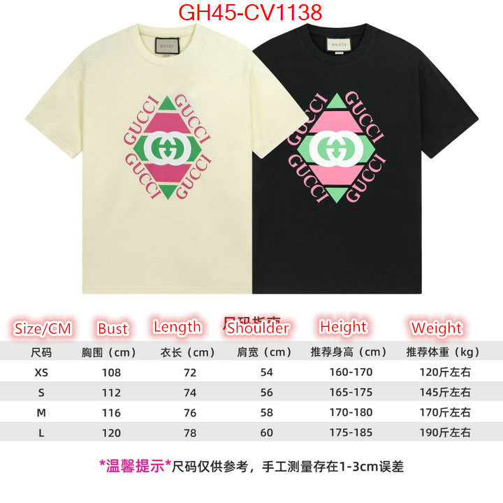 Clothing-Gucci,where to buy the best replica , ID: CV1138,$: 45USD