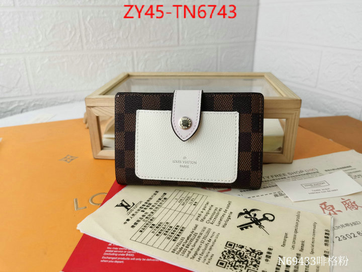 LV Bags(4A)-Wallet,ID: TN6743,$: 45USD