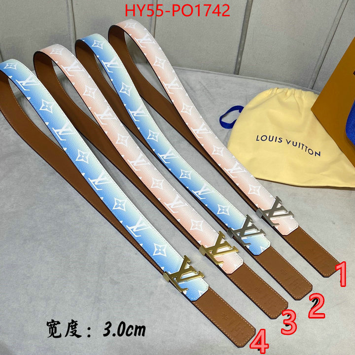 Belts-LV,fashion replica , ID: PO1742,$: 55USD