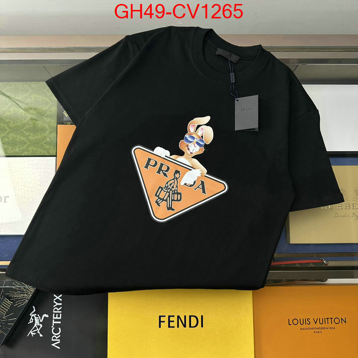 Clothing-Prada,shop cheap high quality 1:1 replica , ID: CV1265,$: 49USD