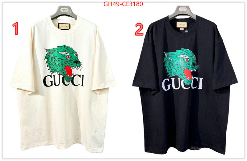 Clothing-Gucci,2023 replica wholesale cheap sales online , ID: CE3180,$: 49USD