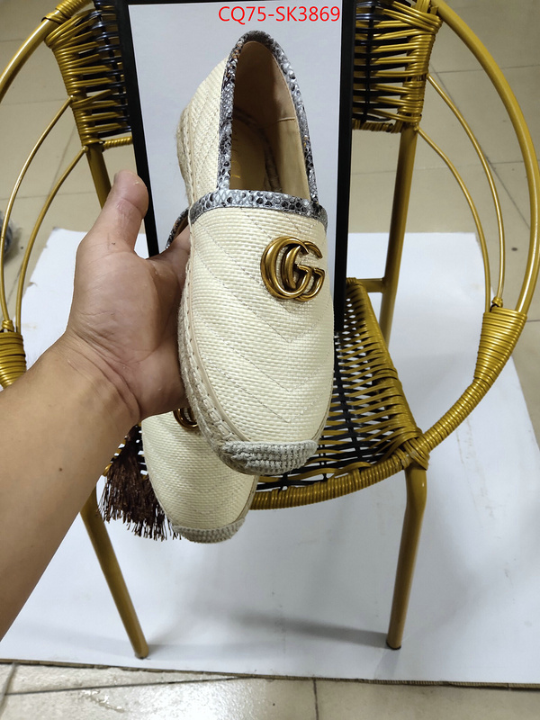 Women Shoes-Gucci,aaaaa class replica , ID: SK3869,$: 75USD