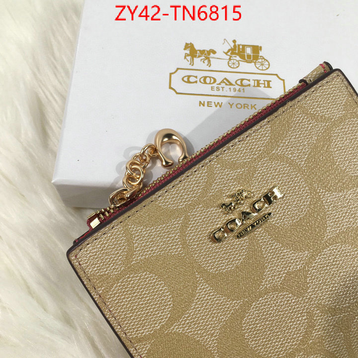 Coach Bags(4A)-Wallet,aaaaa+ class replica ,ID: TN6815,$: 42USD