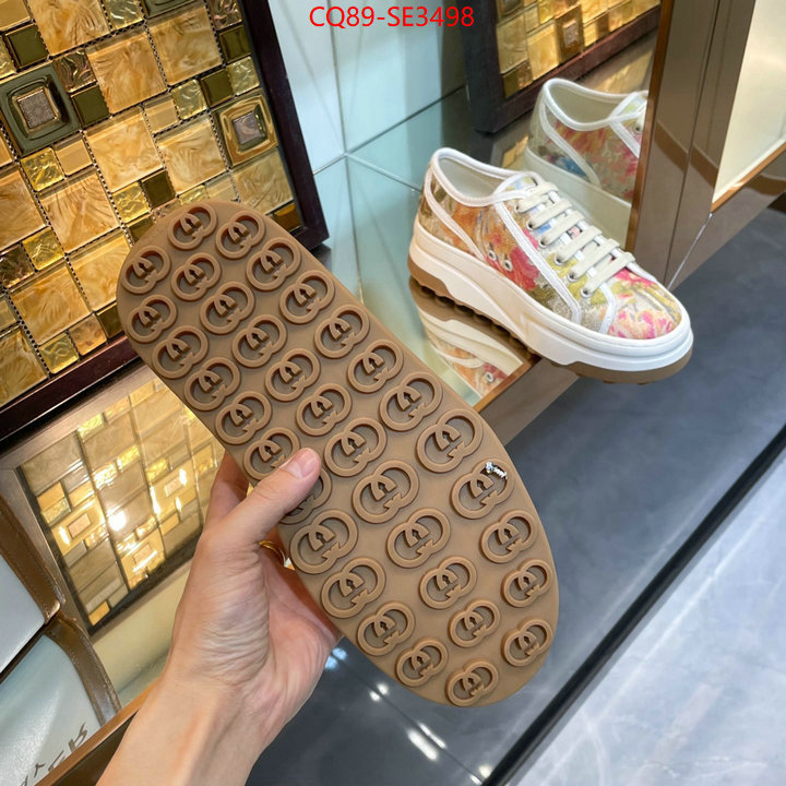 Women Shoes-Gucci,fake aaaaa , ID: SE3498,$: 89USD