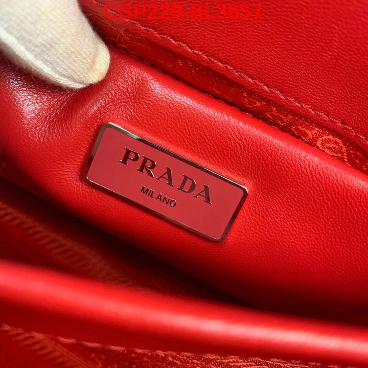 Prada Bags(TOP)-Diagonal-,ID: BL3657,$: 229USD