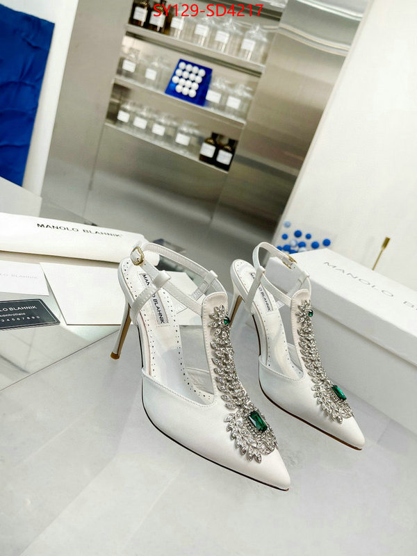 Women Shoes-Manolo Blahnik,where should i buy replica ,perfect quality designer replica , ID: SD4217,$: 129USD