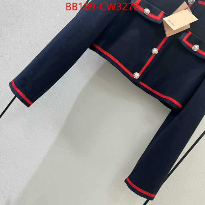 Clothing-MIU MIU,cheap replica designer , ID: CW3278,$: 189USD