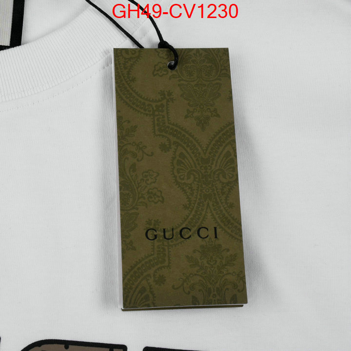 Clothing-Gucci,the best quality replica , ID: CV1230,$: 49USD