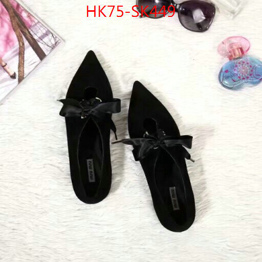 Women Shoes-Miu Miu,buy top high quality replica ,replica wholesale , ID: SK449,$:75USD