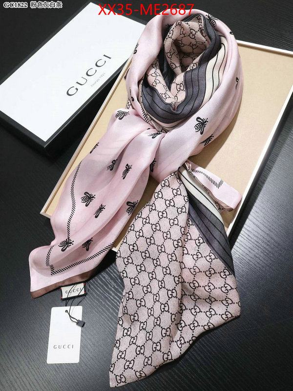 Scarf-Gucci,luxury cheap , ID: ME2687,$: 35USD