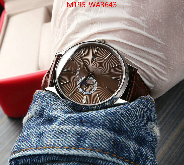 Watch(4A)-JaegerLeCoultre,what is top quality replica ,ID: WA3643,$: 195USD