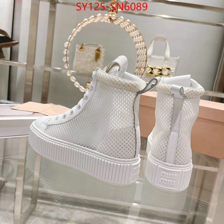 Women Shoes-Miu Miu,7 star quality designer replica , ID: SN6089,$: 125USD