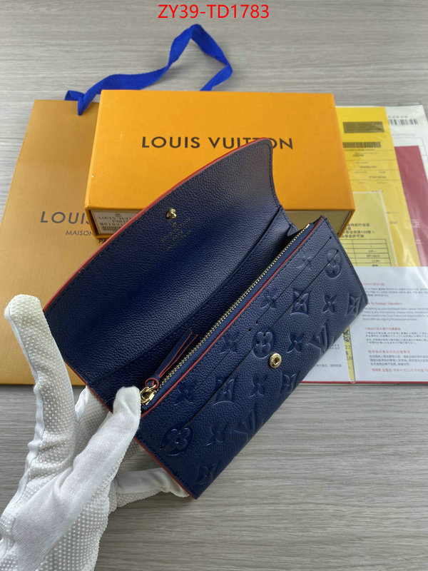 LV Bags(4A)-Wallet,ID: TD1783,$: 39USD