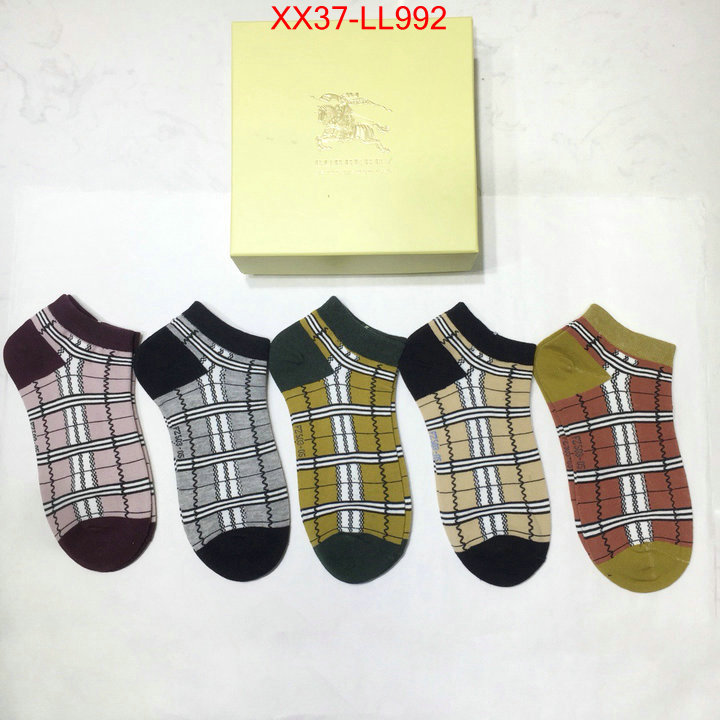 Sock-Burberry,designer 1:1 replica , ID: LL992,$:37USD